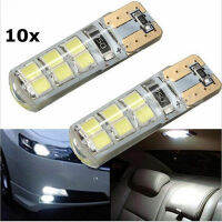 T10ซีนอนสีขาว W5W 12-SMD 2835 LED Canbus Error Free Silica Light Bulbs Kit