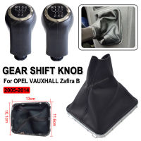 5 6ความเร็วรถเกียร์ Shift Knob Lever ปากกา Stick Gaitor Boot สำหรับ Opel Vauxhall Zafira B 2005 2006 2007 2008 2009 2010 - 2014