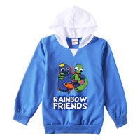 Rainbow Friends Ro Bloxs เสื้อกันหนาวเสื้อฮู้ดทารกเด็กผ้าฝ้ายลายการ์ตูนเด็กผู้หญิงเสื้อกันหนาวแฟชั่นลำลอง0000