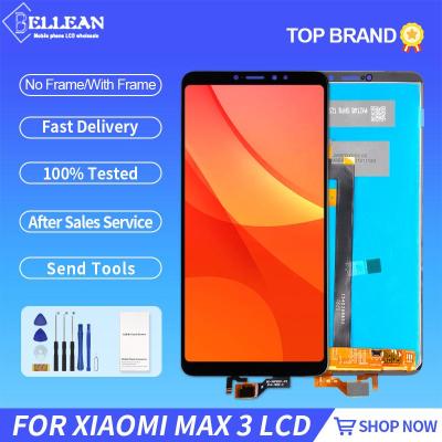 ทดสอบ6.9นิ้ว MI MAX 3จอแสดงผลสำหรับ Xiaomi Max 3จอแอลซีดีสัมผัสแผงหน้าจอ Digitizer สมัชชาเปลี่ยนด้วยกรอบ