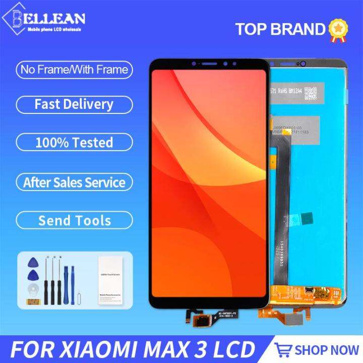 ทดสอบ6-9นิ้ว-mi-max-3จอแสดงผลสำหรับ-xiaomi-max-3จอแอลซีดีสัมผัสแผงหน้าจอ-digitizer-สมัชชาเปลี่ยนด้วยกรอบ