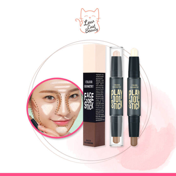 Make up Contouring Stick Highlighter & Contour Stick Concealer Shading
