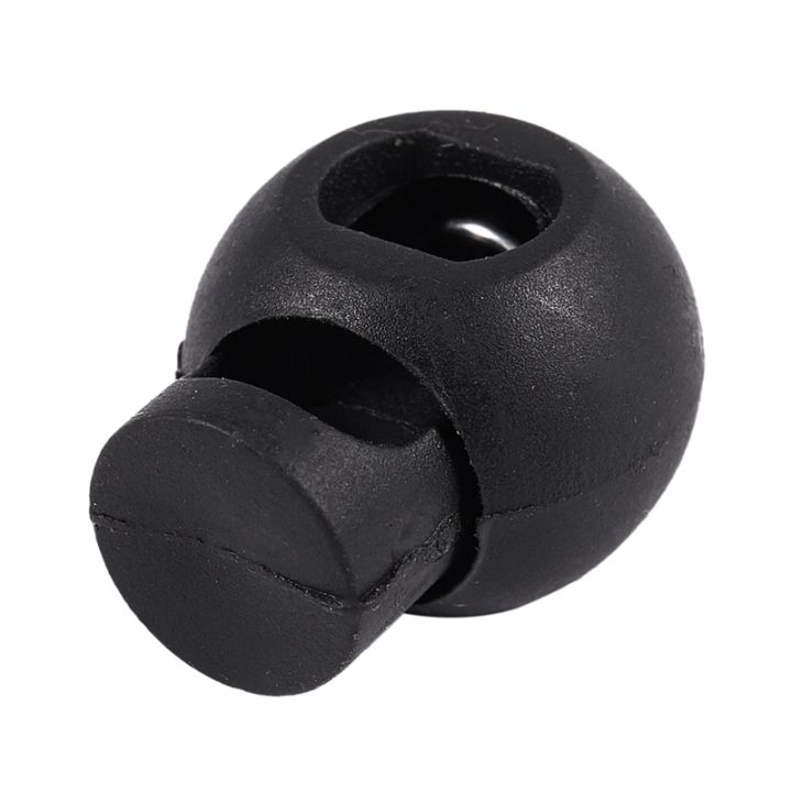 100-piece-cord-stopper-diy-black-plastic-connector-cord-lock-stopper-switch-cover