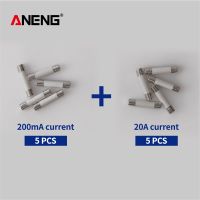 6X30MM 5PCS 200Ma + 5PCS 20A Ceramic Fuse For Multimeter Instrument