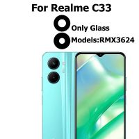 ฝาปิดเลนส์กระจกกล้องถ่ายรูปด้านหลัง C33สำหรับ Realme ของแท้พร้อมกาวกาวสติ๊กเกอร์อะไหล่ทดแทน