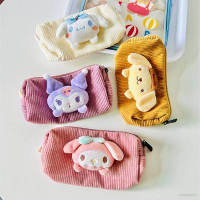 Sanrio Kuromi Cinnamon Cartoon Cute Pencil case Student Large Capacity Stationery Box Cosmetics Storage Bag