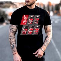 JDM - STI เสื้อยืดแขนสั้นสำหรับเสื้อวอร์มผ้าฝ้ายเสื้อยืดใส่ได้ทั้งชายและหญิงเสื้อ6XL 5XL