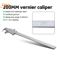 Diymore สแตนเลสสตีล Parallel Marking Gauge Vernier Caliper 0-200Mm Carbide Scriber พร้อมกระเป๋าป้องกัน