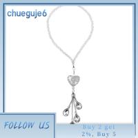 เพชรเทียม CHUEGUJE6หัวใจผู้หญิงอุปกรณ์ตกแต่งภายในรถยนต์คริสตัลรูปหัวใจกระจกมองหลังเครื่องประดับรถแขวนเพชร