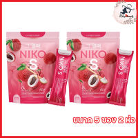 Niko S Fiber นิโกะ เอส ไฟเบอร์ นิโกะเอส ไฟเบอร์ ลิ้นจี่ [ขนาด 5 ซอง] [2 ห่อ]