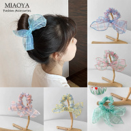 MIAOYA Fashion Jewelry Shop Nơ cài tóc nữ Phụ kiện vòng tóc vải lưới mới thumbnail