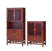 Tủ trang trí gỗ tự nhiên phong cách indochine nhập khẩu A08