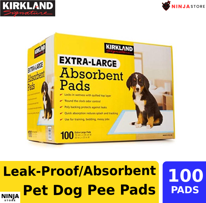 Kirkland Signature ExtraLarge LeakProof/Absorbent Pet Dog Pee Pads