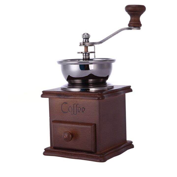 พร้อมส่ง-เครื่องบดกาแฟ-เครื่องบดถั่วลักษณะแบบโบราณ-coffee-grinder-coffee-maker-bean-grinder-antique-appearance