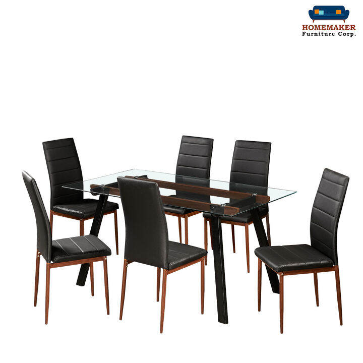 Homemaker Furniture MALONE 1+6 Dining Set Lazada PH