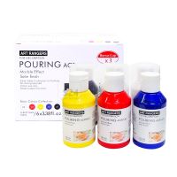 สีอะคริลิค ART RANGER Pouring Acrylic 6 สี (100ml) PMA06100R-1 เทสีให้เป็นงานศิลปะ Painting Set