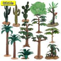 Simulação Planta Verde Cactus Árvore Baobab Bush Modelo Entos Árvores Tropicais Desktop Cena Diy Brinquedo Figuras Crianças Edacionais