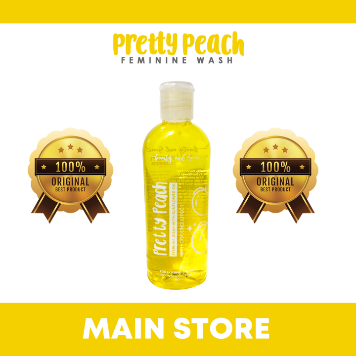 ORIGINAL PRETTY PEACH FEMININE WASH Antibacterial With Sunflower Oil