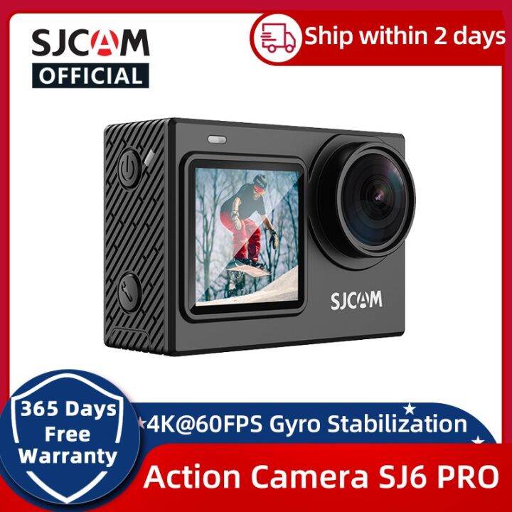 4K Action Camera SJCAM SJ6 PRO 4K 60FPS 24MP Wifi cam 6Axis Gyroscope Stabilization 165