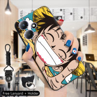 เคส PMP สำหรับ Infinix เคสเคสยางกันกระแทก TPU ลายอะนิเมะ30 30i 30 Play,ปลอกซิลิโคนนิ่ม Zoro Nami Luffy Sanji Chopper หมวกฟางโจรสลัดขอบนิ่มเคสครอบโทรศัพท์ (แหวนใส่นิ้ว + สายคล้อง)