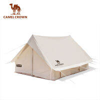 CAMELCROWN เต็นท์ผ้าฝ้ายขยายพื้นที่ขนาดใหญ่3-4คนเต้นท์กันแดดชายทะเลกันน้ำเดินเขาเดินทาง