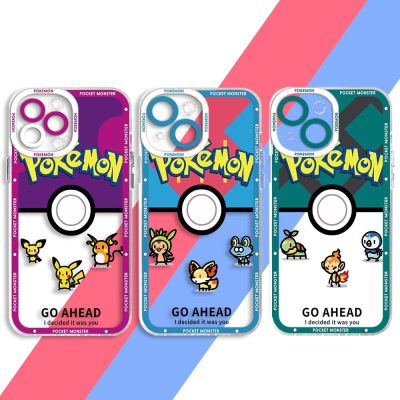 （shine electron）เคสโทรศัพท์ปิกาจูการ์ตูน Pokemon สำหรับ Samsung Galaxy A21s A33 A23 A53 A13 A32 A52s A52 A42 A72 5G A12 A73ฝา A22