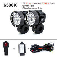 Led ไฟหน้ารถจักรยานยนต์6ลูกปัด Moto หลอดไฟ Led สำหรับ BMW R1200GS F800 F700GS วงเล็บด้านหน้ารถมอเตอร์ไซด์ตัดหมอกผ่านแสง12โวลต์