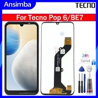 Ansimba หน้าจอต้นแบบสำหรับ Tecno Pop 6 BE7สัมผัสหน้าจอ LCD หน้าจอดิจิตอลแทนการประกอบสำหรับ Tecno Pop 6/BE7พร้อมเฟรมตรงกลางสำหรับ Tecno Pop 6 BE7