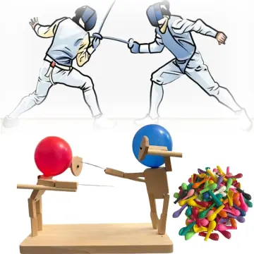 Balloon Bamboo Man Battle - 2024 New Handmade Wooden Fencing