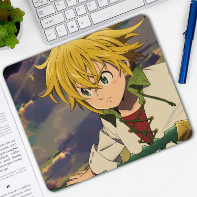 ขายดียอดนิยมเจ็ดบาปร้ายแรง Meliodas แผ่นรองเมาส์เล่นเกม Gamer คอมพิวเตอร์ M Ousepad แป้นพิมพ์โต๊ะเกม Mause หนูจ้า