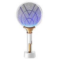 2 In 1 Mosquito Killer USB Rechargeable Electric Fly Zapper Swatter Seduction Trap Lamp 3000V Mosquito Repellent Sleep Protect  Electric Insect Killer