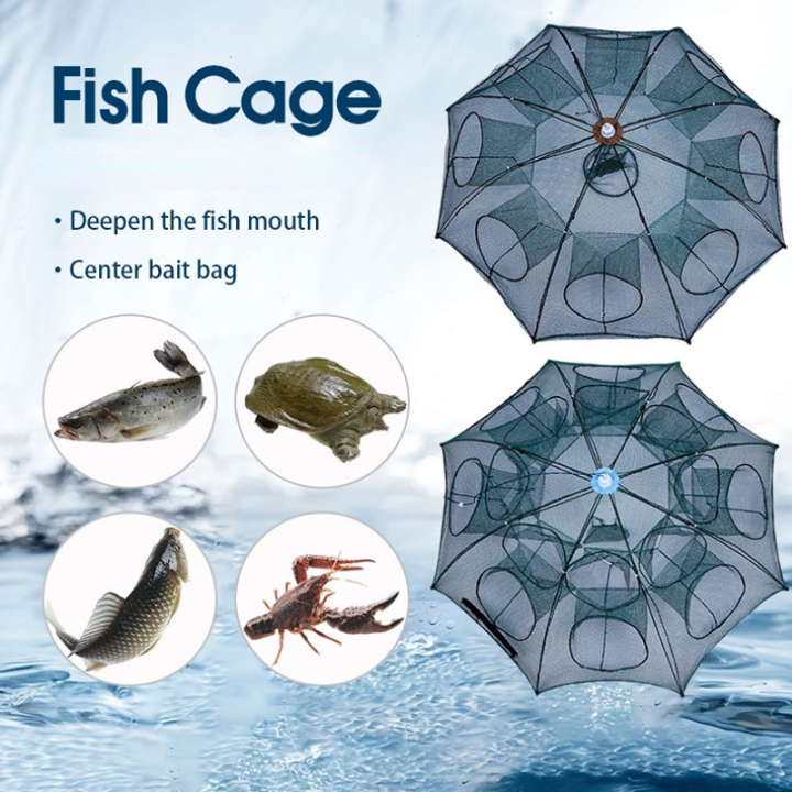 Umbrella Net Shrimp Catch Cage Fishing Net Fish Protection Automatic