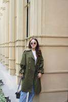 Wclothes Matcha Trench Coat เสื้อโค้ท ผูกชายแขน กันหนาว 10-15 องศา มาพร้อมเข็มขัด