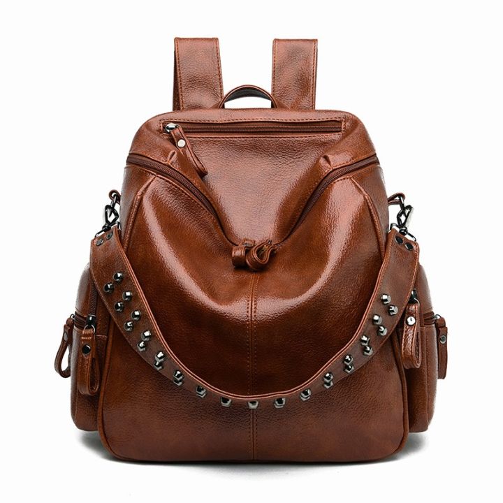 cod-female-korean-version-new-fashion-all-match-backpack-casual-personality-soft-leather-large-capacity-travel-trendy-wholesale