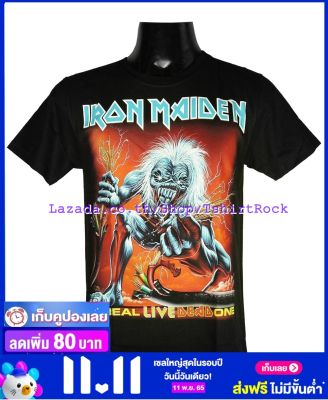 เสื้อวง IRON MAIDEN ไอเอิร์นเมเดน ไซส์ยุโรป เสื้อยืดวงดนตรีร็อค เสื้อร็อค  IRN1385 สินค้าในประเทศ