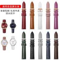 สายนาฬิกาทรงเรียวของผู้หญิงแทน Longines CK Casio Armani สายหนัง 12 14Mm Pin Buckle