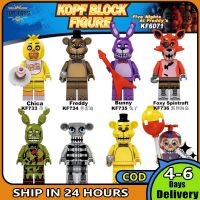 Coolplay【สต๊อกพร้อม】 &amp;lt;พร้อม&amp;gt; FNAF บล็อกตัวต่อจิ้งจอกชิก้าบอนนี่ห้าคืนที่ Freddy Figures ของเล่นเกมปริศนา Toy