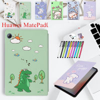 สำหรับ Huawei MatePad SE T10 T10S Pro 10.8 "10.1" 10.4 "11" แท็บเล็ตการ์ตูนเด็กเคสหนังพลิกน่ารักฝาครอบ TPU กันกระแทก