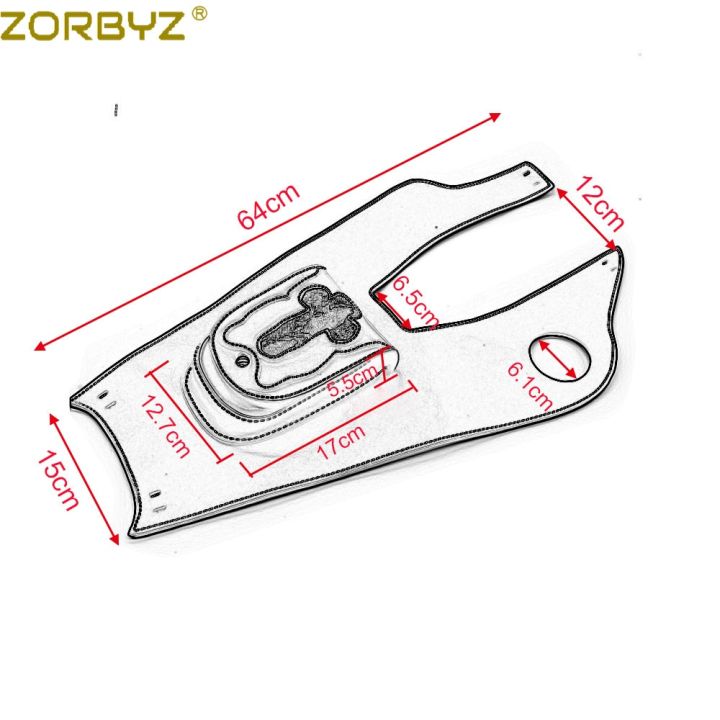 zorbyz-หนัง-pu-มอเตอร์ไซค์ฝาถังน้ำมันด้านขวาถุงที่ปิดแผงสำหรับฮอนด้าชาโดว์-vt750-c2-c4-rc50-2004-2011