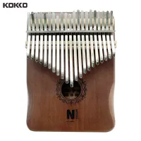 KOKKO 1ชุด Mahogany 21-Tone เปียโนนิ้วหัวแม่มือ Kalimba นิ้วมือเปียโนเครื่องดนตรีอุปกรณ์เสริม