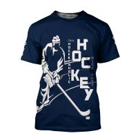 Men T-shirt 3D Pattern Beautiful Hockey Printed Women Shirt Short Sleeve Casual Streetwear Fashion Summer Cozy Tops