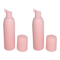 20PCS Plastic Foaming Bottle Soap Mousses Liquid Dispenser Froth Shampoo Lotion Bottling Foam Bottles 60ML Pink