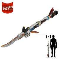 MOC Horizon Zero Dawned Championed S Spear 1:1แบบจำลองย่อขนาดเกมสร้างบล็อคอาวุธ MOC-142400ก่อสร้างอิฐของขวัญของเล่น