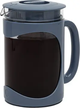 Primula Burke Deluxe Cold Brew Iced Coffee Maker, Comfort Grip Handle,  Durable Glass Carafe, Removable Mesh Filter, Perfect 6 Cup Size, Dishwasher