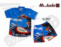 ?ส่งฟรี?เสื้อ,กางเกง (สั่งซื้อแยก) งานต่อลาย Mr-Junko ผ้าซาตินนิ่ม ใส่สบายไม่ร้อน SN-997