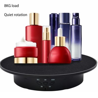 90/180 Degree Electric Rotating Display Stand Shop Display Turntable Mirror Spinning Base for Photography Products Shows