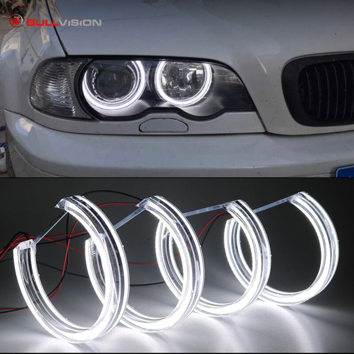 Crystal LED Angel Eyes Turn Signal For BMW E46 Non Projector Headlight  Retrofit
