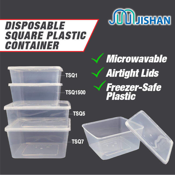 Disposable microwave food containers 750ml (50pcs)