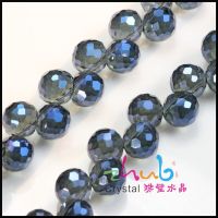 [COD] New diy accessories loose beads side hole 128 balls crystal earrings cut shaped glass