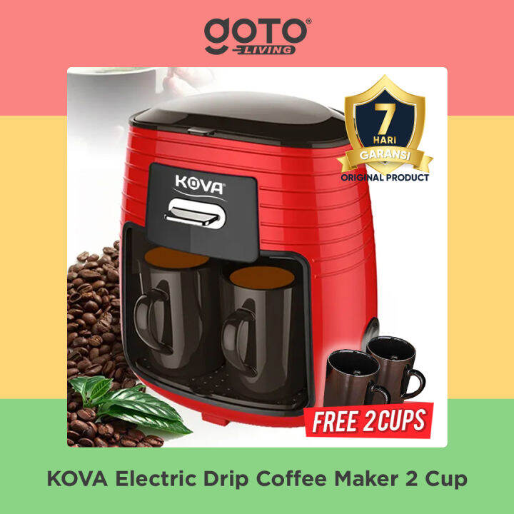 Kova Double Drip Electric Coffee Maker Mesin Kopi Elektrik Listrik